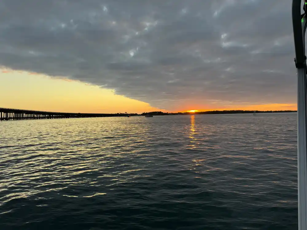Romantic sunset cruise in Destin for couples on a date night